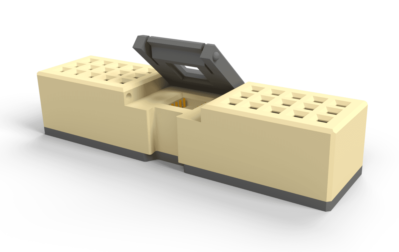 Solderless tile-to-breadboard adapter